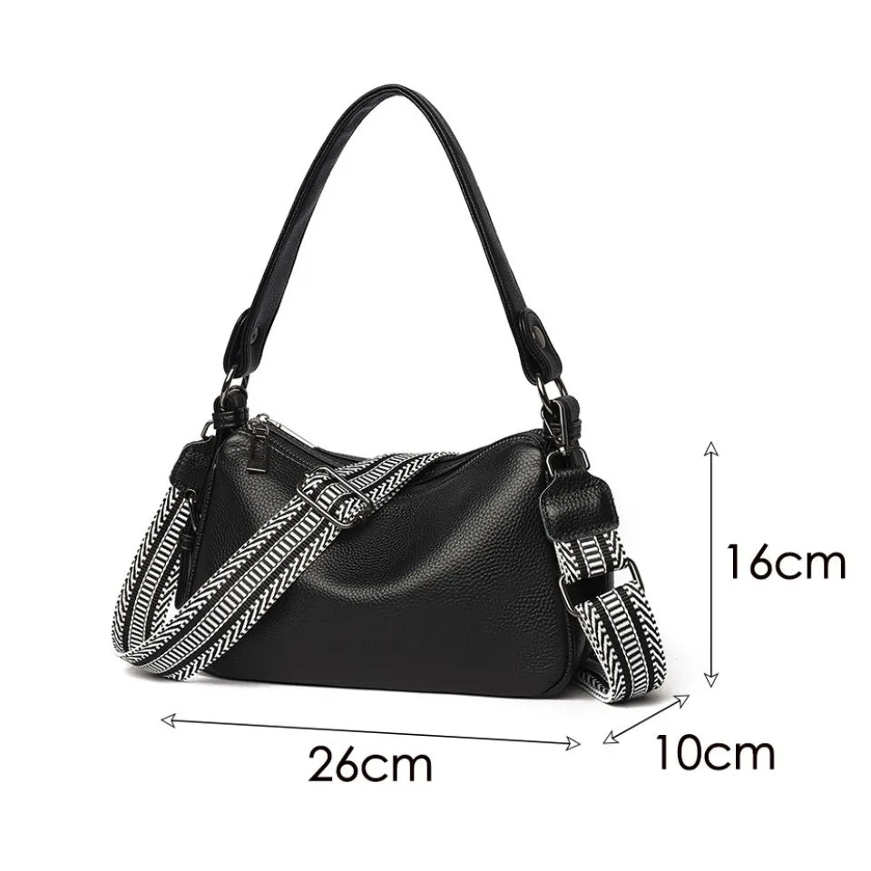 100% Genuine Cow Leather Luxury Handbags Women Bags Designer Ladies Crossbody Shoulder Bags for Women Top Quality Sac A Main New