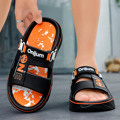 Summer Men's Slippers Outdoor Sandals Beach Comfortable EVA Soft Slides Clogs Casual Garden Shoes Men Women Indoor Home Slippers