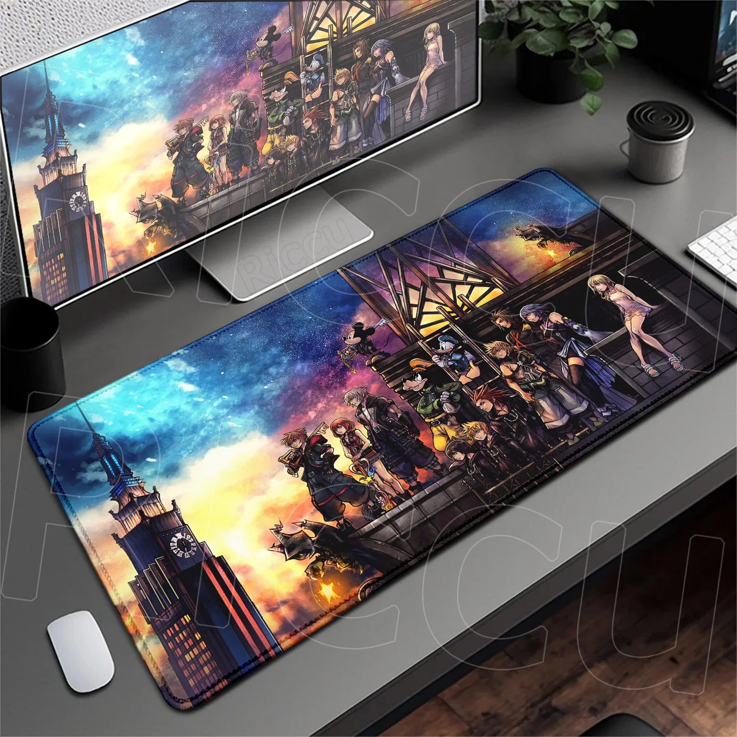 Anime Mousepad Hot Gaming K-kingdom H-hearts Non-Slip Laptop Long Deskmat Xxl Office Extended Mouse Mat Gamer Speed Keyboard Pad