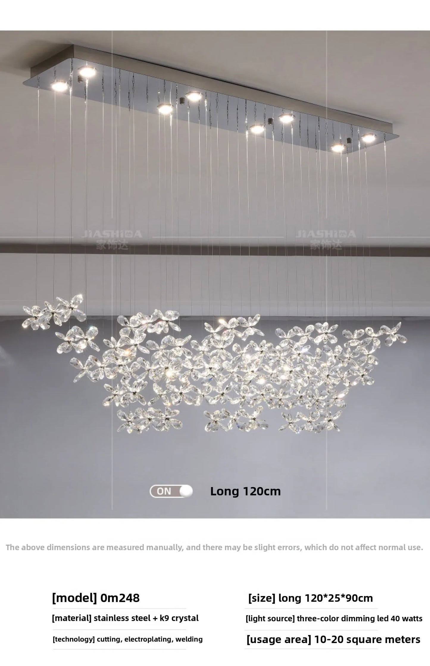 French Crystal Dining ChandelierFo Home Use Restaurant Lamp Luxurious And Modern Café Bar Counter Dining Table And Ceiling Light