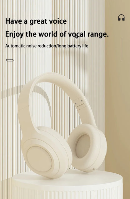 Lenovo Bluetooth 5.3 Earphones Over-ear Foldable Computer Wireless Headphones Gaming Headset 360° Stereo Sound Headset Original