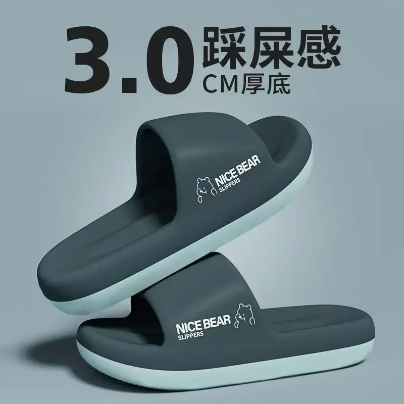 Fashion Men's Summer Ligtweight EVA Indoor Home Sandals Slippers Shoes Men Slippers Outdoor Students Women Comfortable Slides