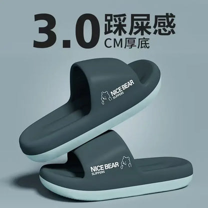 Fashion Men's Summer Ligtweight EVA Indoor Home Sandals Slippers Shoes Men Slippers Outdoor Students Women Comfortable Slides