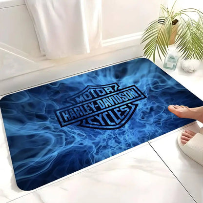 Motorcycle H-Harley D-Davidson Door Mat Kids Room Bedroom Decoration Balcony Anti-Slip Doormat Living Room Doormat Area Rug