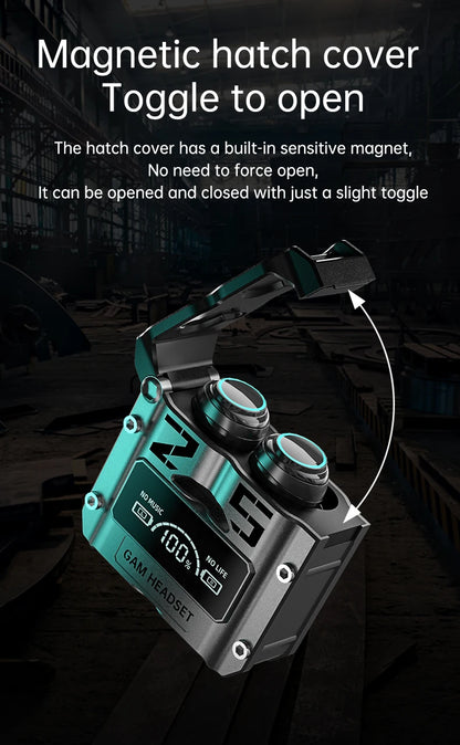 M25 TWS Wireless Headphones Bluetooth 5.3 Earbuds with LED Display Stereo, Touch Control & Noise Reduction Stereo Sound Headset