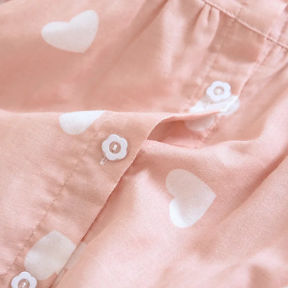 Pure cotton gauze Thin Japanese kimono Nursing pajamas Pregnant women's home clothing