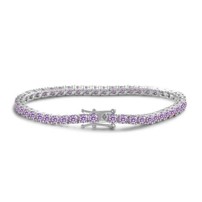 TY 925 Sterling Silver Moissanite Tennis Necklace & Bracelet For Women Men D-Color Moissanite Necklace Hip-Hop Tennis Chain