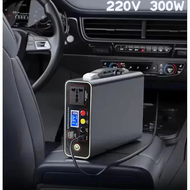 Portable Power Station 300W 220V, Solar Generator 70000mAh 90000mAh LiFePO4, Portable Battery for Camping and RV