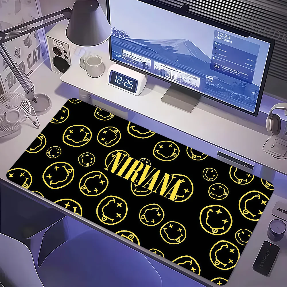 Hot Band N-Nirvanas Mouse Pad Non-slip Thickened MousePad Large Writing Lockedge Office Student Gaming Cushion