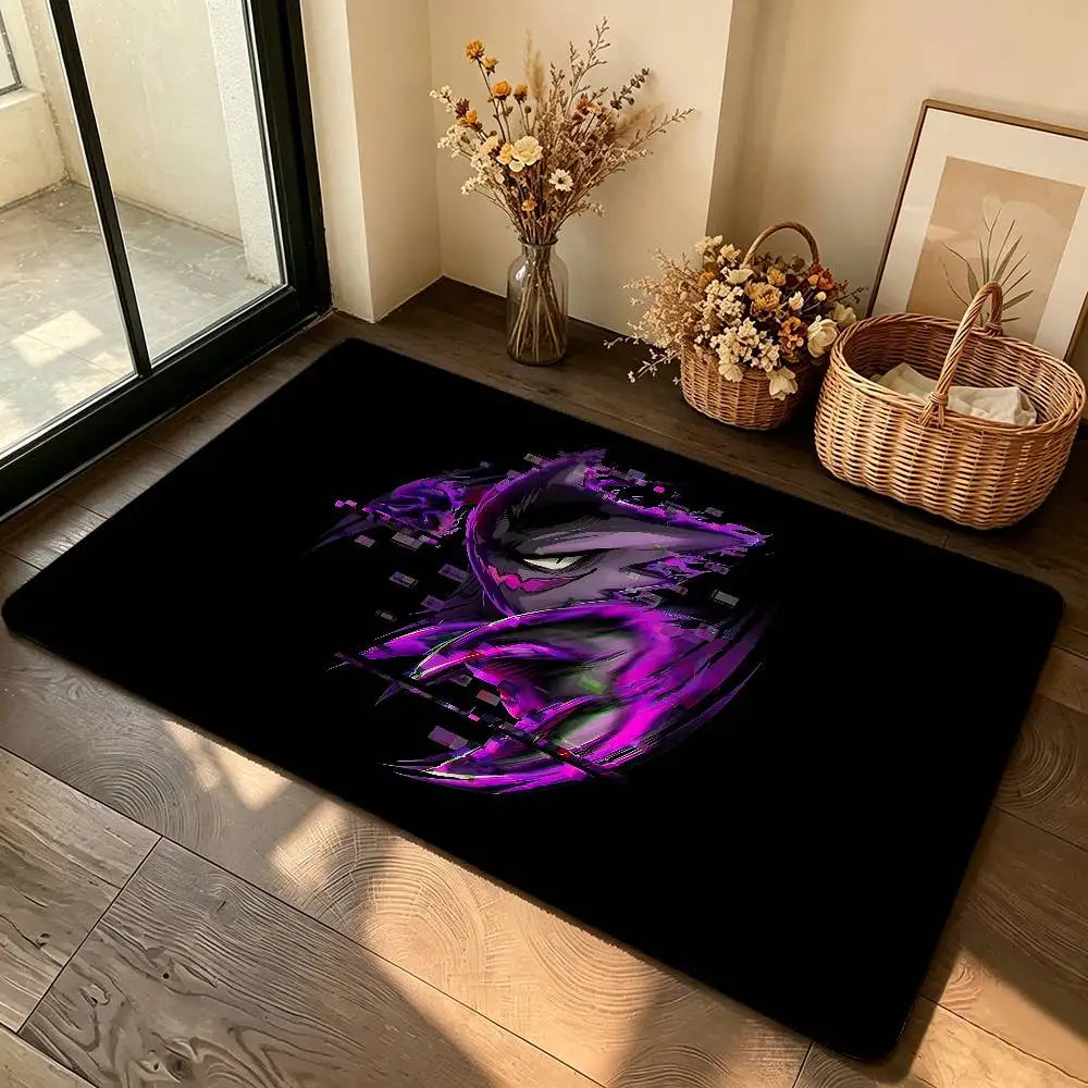 Anime Cute G-Gengar Carpet Bathroom Anti-slip Mat Door Mat Home Decoration Mat Entrance Door Mat Scratch-resistant Door Mat