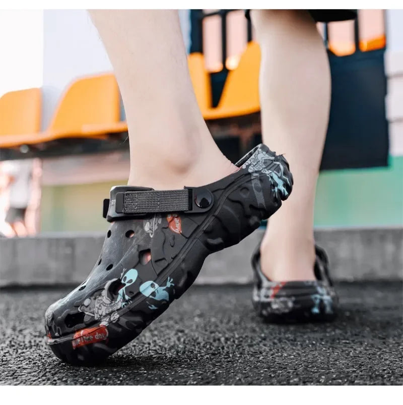 Plus Size 48 49 Men's Summer Clogs Sandals Eva Slippers Men Fashion New Flat Sandals Men Women Leisure Slides Men Casual Shoes