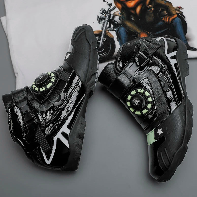 Motorcycle New Knob Adjustment Design Anti-fall Protective Boots Wear Protection Windproof Waterproof Anti-slip New Model