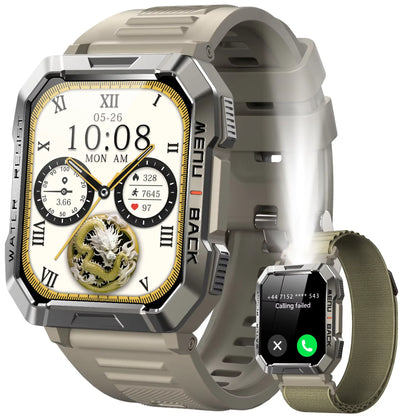 Blackview W60 Waterproof Smart Watch 2.01 inch HD Display 900mAh Large Battery Smartwatch Emergency Lighting Woman Man Watches
