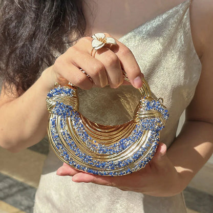 2026 new Ladies' Evening Dress Acrylic Premium Noodle Bag Diamond Decorations Fashionable Banquet Chain Evening Dress Bag