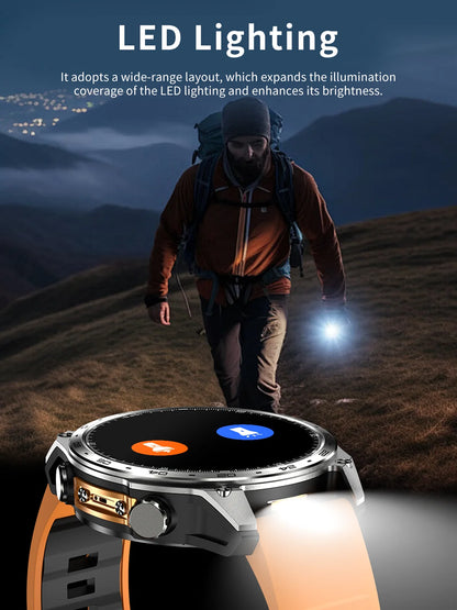 2026 HD300 Pro GPS Smart Watch for Outdoor Sports Offline Map 5.4Bluetooth Call Waterproof Health Travel Diving Smartwatch
