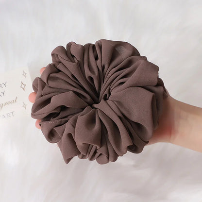High Quality Extra Large Premium Oversize Malaysia Chiffon Big Size Muslim Hijab Scrunchies