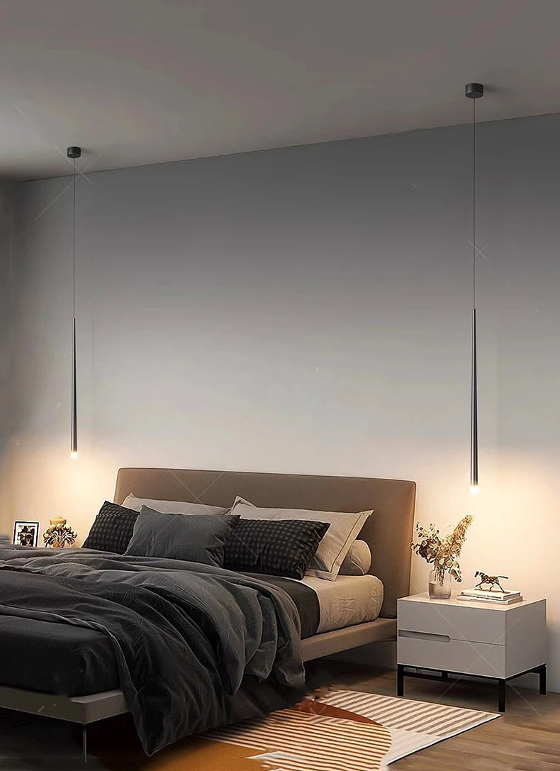 1pc Modern home decor led lights Bedroom lamp bedside pendant light lamps led Chandeliers hanging light indoor lighting