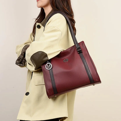Soft Leather Luxury Handbags Women Bags Designer Shoulder Sac Ladies Large Capacity Top-Handle Bags Shopping Tote Bag Sac A Main