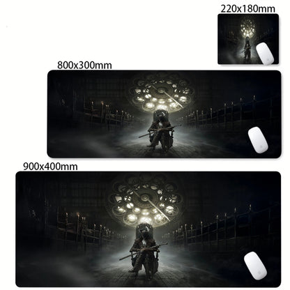 HD Printing Bloodborne Large Size Pc Mousepad Game Decoration Computer Non-slip Rubber Mouse Pad Office Keyboard Desk Mat Carpet