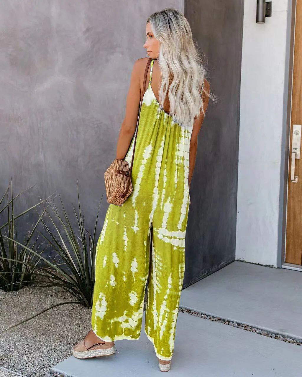 Women's Jumpsuit 2023 New Women's Clothing Wholesale Russian European and American Suspender Sexy Wide Leg Pants