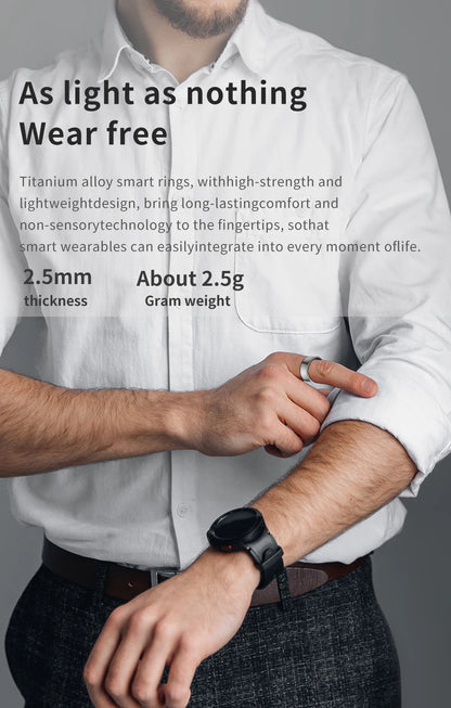 2026 New IP68 Waterproof Smart Rings for Android iOS Heart Rate Blood Pressure Sleep Monitoring Motion Tracking  Men Women Gift
