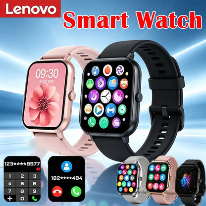 Lenovo 1.83 Waterproof Sport Smart Watch Fitness Tracker Wireless Call Health Monitor Clock Smartwatch for Men Women iOS Android