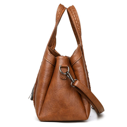 Elegant Women PU Leather Handbag Multiway Shoulder Bag Crossbody Purse for Ladies Stylish Top Handle Satchel Work Office Bag New