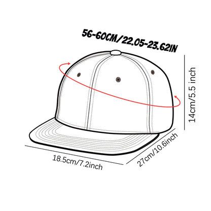 1/2PC Men's Hip Hop Snapback Cap, Graffiti Dollar Crown Print Flat Bill Baseball Hat, Adjustable