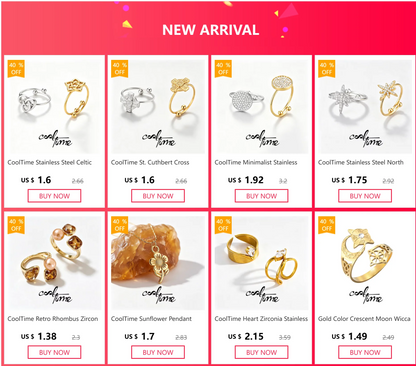 COOLTIME Initial Letter Ring for Women Stainless Steel A-Z Alphabet Double Heart Rings Simple Wedding Cheap Gift For Lover