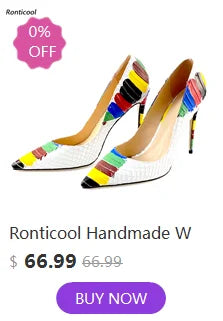 Ronticool Handmade Women's Winter Ankle Boots Lace Up Stiletto High Heels Round Toe Black Party Shoes Ladies US Size 5-20