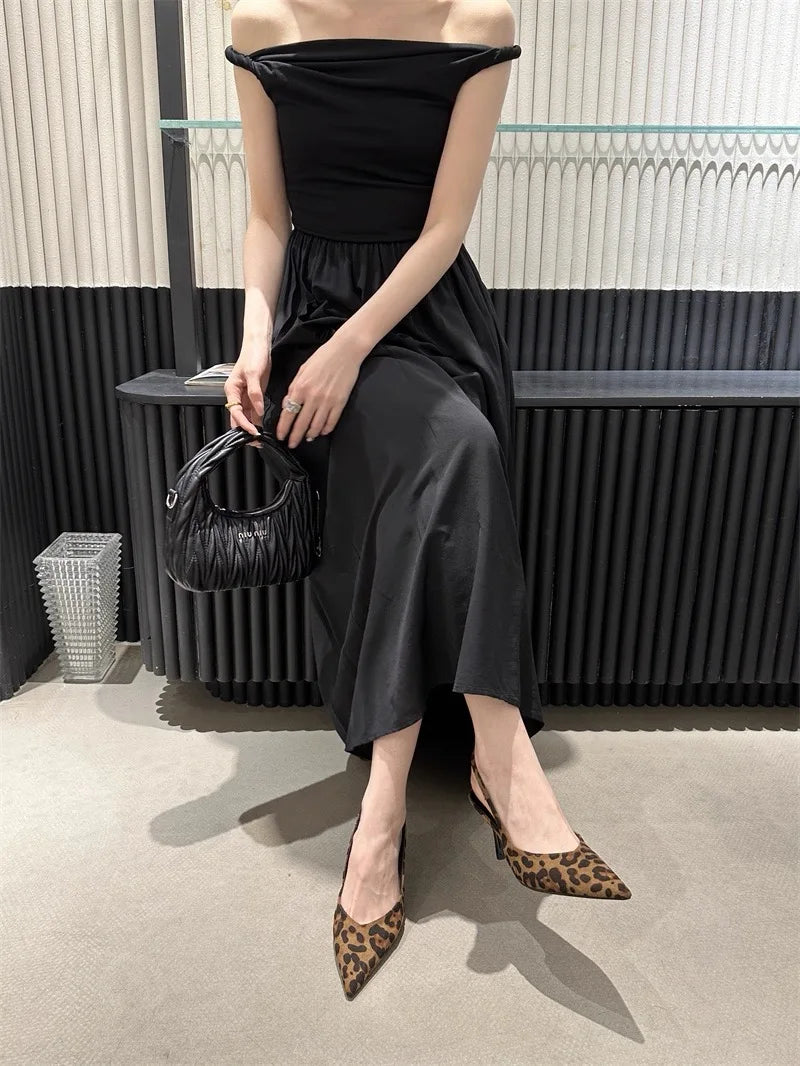 Luxury High Heels Sandals Women Sexy Pointed Toe Shoes for Woman Slippers New Party Shoes Pumps Elegant Slides Mujer Zapatos