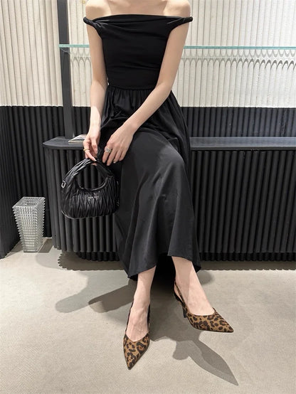 Luxury High Heels Sandals Women Sexy Pointed Toe Shoes for Woman Slippers New Party Shoes Pumps Elegant Slides Mujer Zapatos