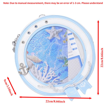 2026 New Sweet Y2k Aesthetic Shoulder Bags Women Kawaii Fashion Casual Backpacks Trendy transparent Travel Crossbody Ita Bags