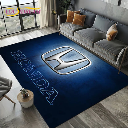 Racing Car H-HONDA HRC Motorcycle Carpet Rug for Living Room Bedroom Home Sofa Decoration,Kids Area Rug Non-slip Floor Mat Gift