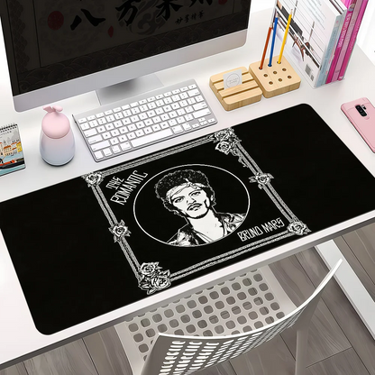 Singer B-Bruno Mars Mouse Pad Large Non-slip Lockedge Desktop Computer Desk Mat Keyboard Writing MousePad Office Gamer Student