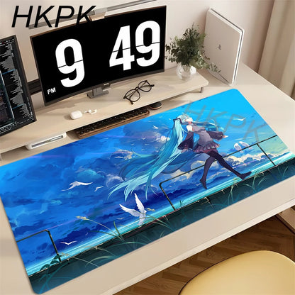 Anime Mouse Pad Gamer Keyboard Pad Desk H-hatsune Miku Mouse Mat Carpet Rubber Tapis Souris Gaming Notbook Exquisite PC Mousepad