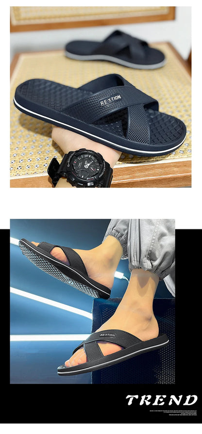 Men's Shoes Straps Comfy Open Toe Breathable Slippers Light Non Slip Durable Soft Sole Slides for Men Outdoor Activities Sandals