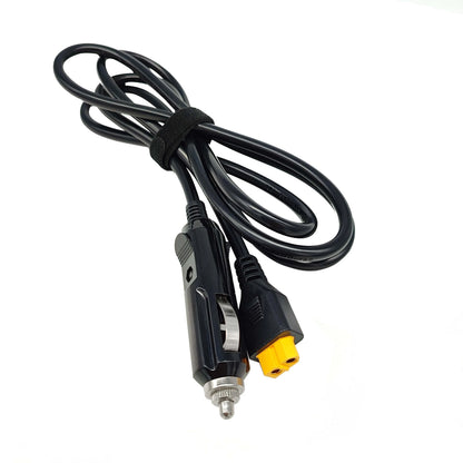 XT60 Cigarette Lighter Car Charger Power Supply 12V 24V Cable for Powerstation Ecoflow Delta River Bluetti EB55 and More -150cm