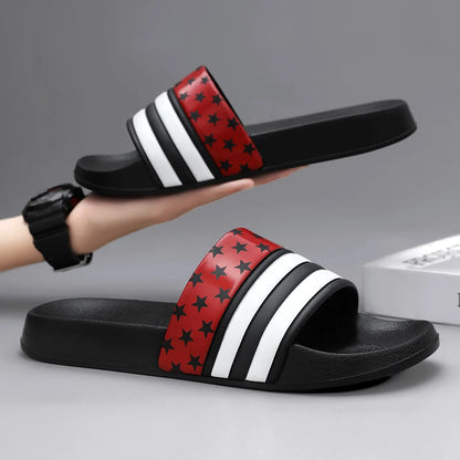 Plus Size Men Indoor Home Slippers Male Soft Comfortable Bath Slipper Men's EVA Flat Thick Platform Outdoor Beach Sandals Summer