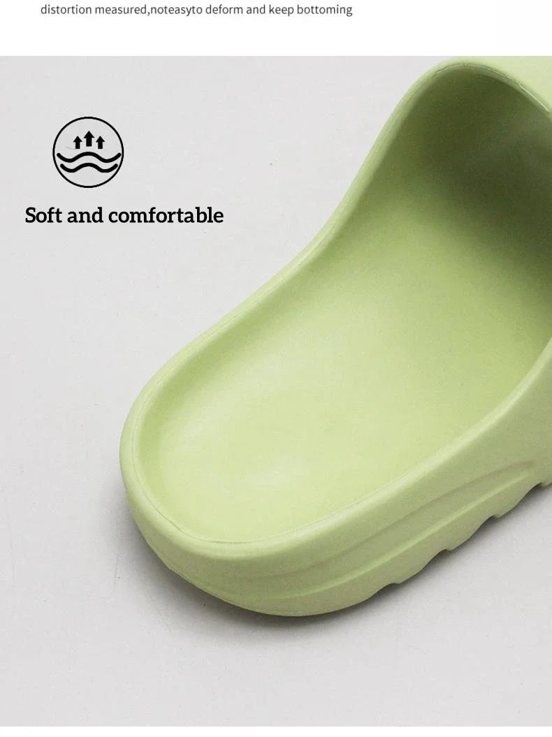 Brand High Quality Super Soft EVA Sole Summer Slippers for Men Bathroom Slippers Home Slides Couple Beach  Male Slipper