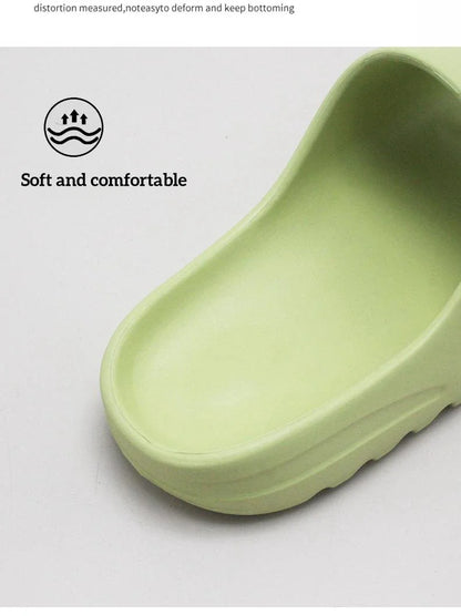 Brand High Quality Super Soft EVA Sole Summer Slippers for Men Bathroom Slippers Home Slides Couple Beach  Male Slipper