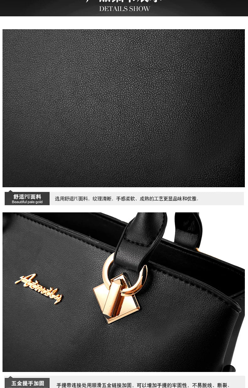 Luxury Handbags Women Bags Designer High-quality Leather Shoulder Bags for Women 2025 Casual Solid Color Purse and Handbags Sac