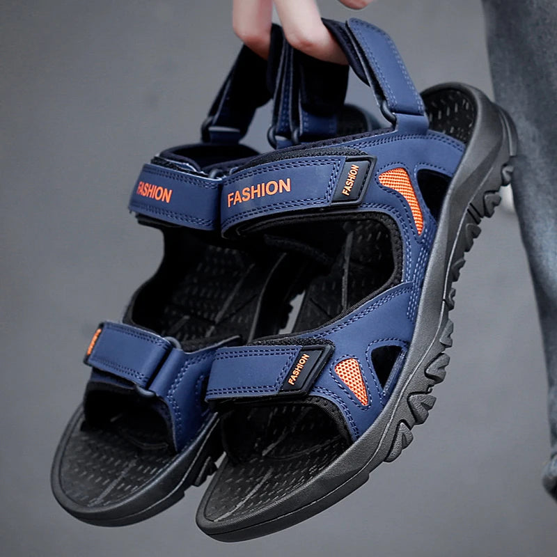 Plus-Size Men'S Sandals, New Summer Styles, Casual Shoes, Beach Shoes, Slippers, Open-Toe, Cool, Flat, Sporty Sandals