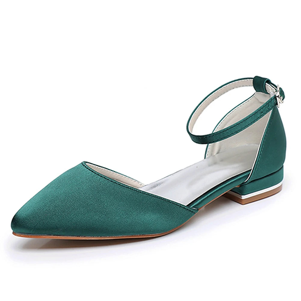 Crystal Queen Women Sandals Ladies Sexy Shoes Female Flats Point Toe Summer Shoes Casual Party Dress Flat