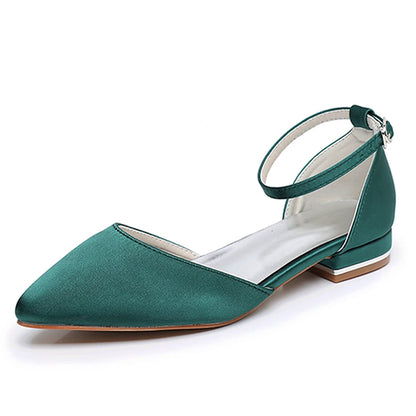 Crystal Queen Women Sandals Ladies Sexy Shoes Female Flats Point Toe Summer Shoes Casual Party Dress Flat