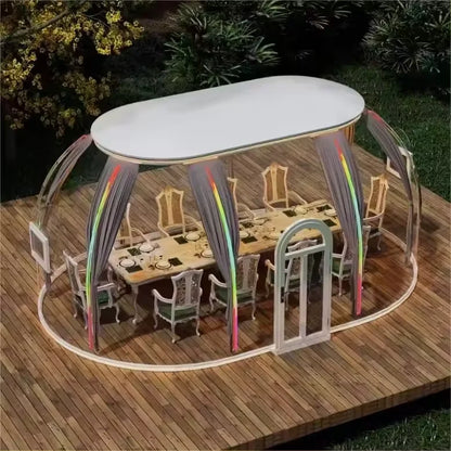 【Best-selling】Detachable Contemporary Villa/Mall Camping Outdoor Spherical Hotel Geodesic Glamping Bubble House Dome Tent