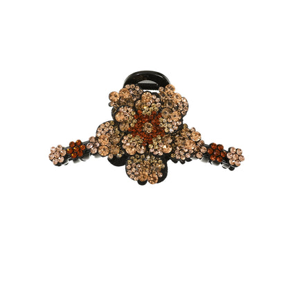 AWAYTR New Flower Hair Claws Clips Hairpins For Girls Women Fashion Rhinestone Hairgrip Barrettes Hair Crab Hair Accessories