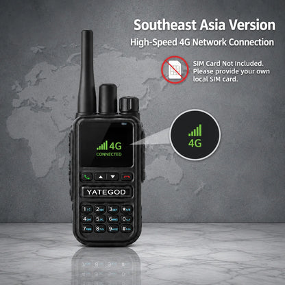GM10 POC 4G Network GPS 100KM Dual-Mode Walkie-Talkie Global Intercom 5000KM Radio