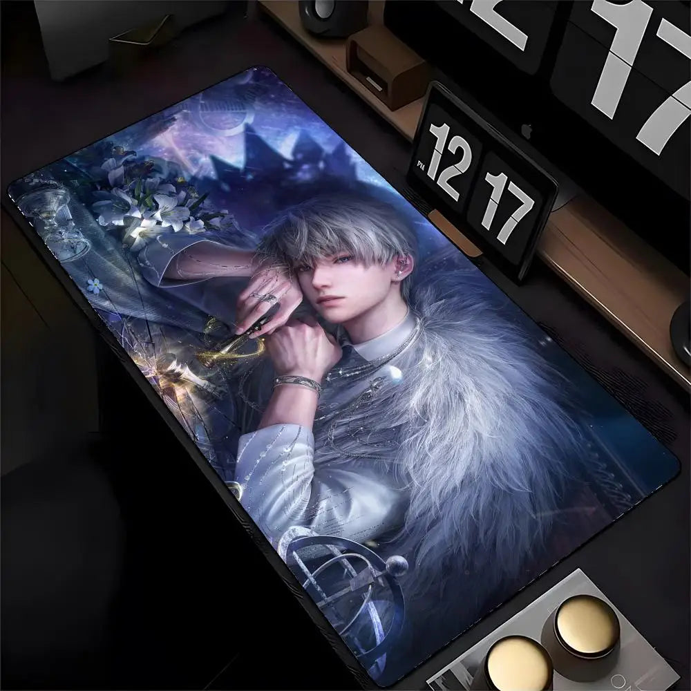 Love And Deepspace Zayne Sylus Xavier Caleb Mouse Pad Mousepad HD Printing Computer Gamers Locking Edge Non-slip Mouse Pad XXL9
