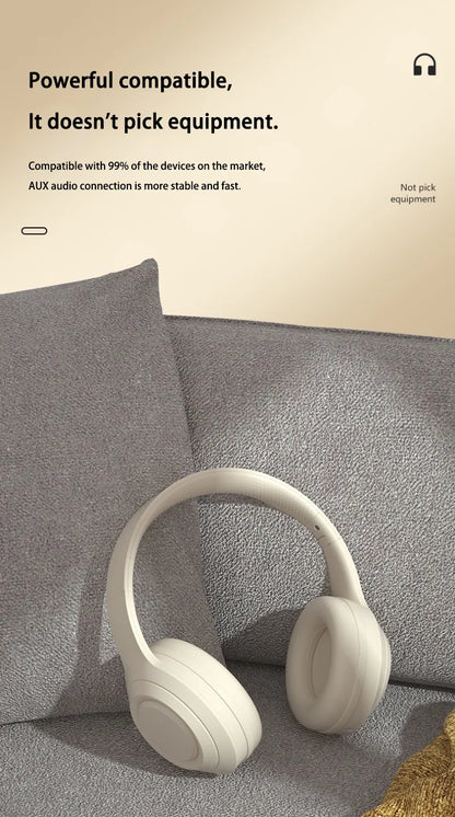 Lenovo Bluetooth 5.3 Earphones Over-ear Foldable Computer Wireless Headphones Gaming Headset 360° Stereo Sound Headset Original